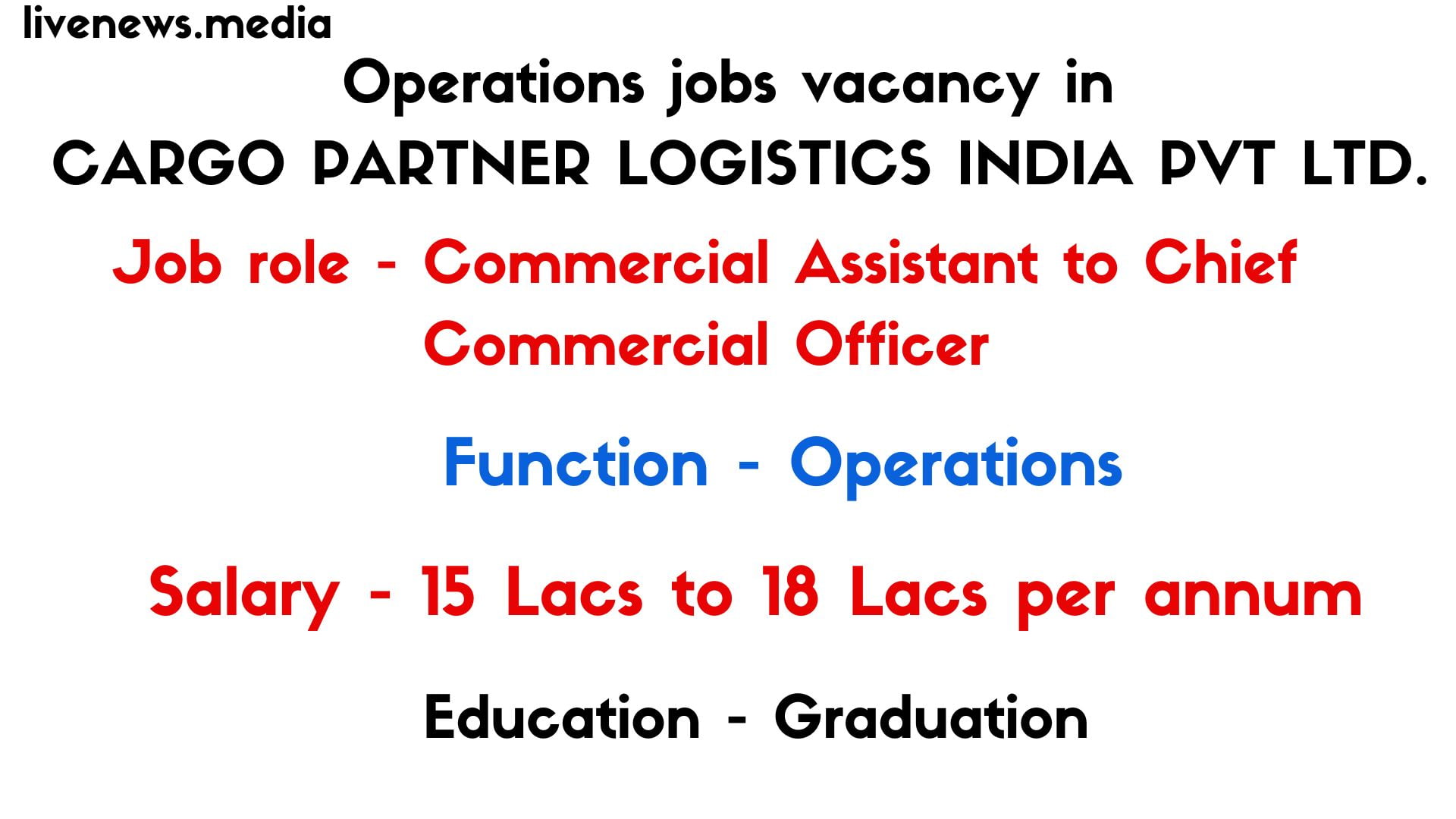 operations jobs vacancy