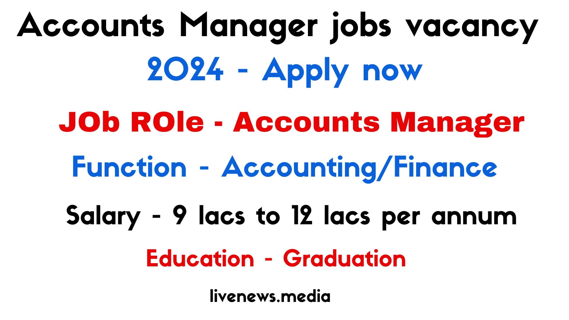 account manager jobs vacancy